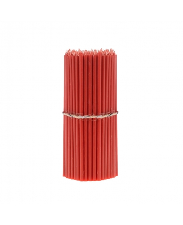 Red beeswax candles 1
