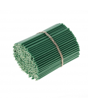 Green beeswax candles N100 1