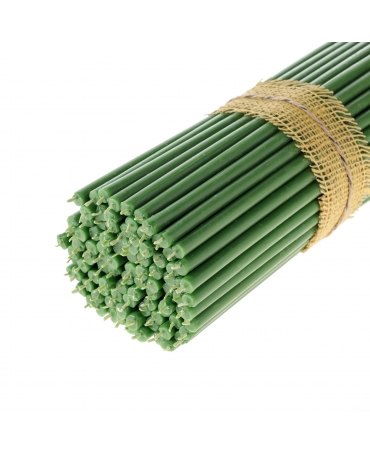 Green beeswax candles N20 1