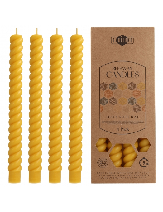 Twisted beeswax candles 2 2