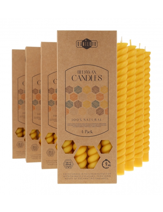 Twisted beeswax candles 1 1