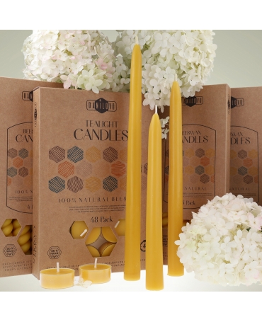 Table beeswax candles (20 cm) 4