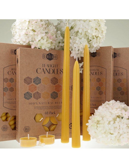 Table beeswax candles (20 cm) 4 4