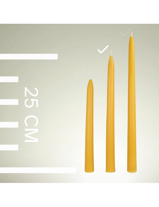 Table beeswax candles 3 3