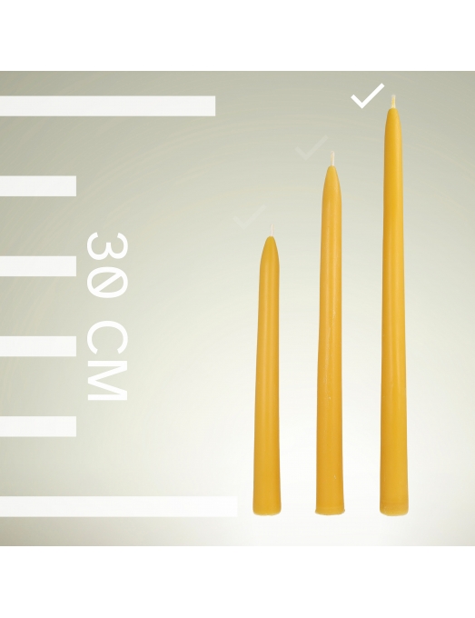 Table beeswax candles 3 3