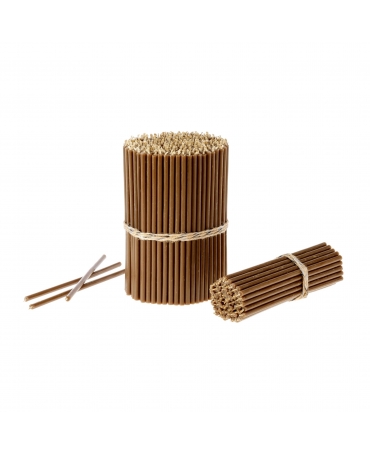 Brown beeswax candles N120 1